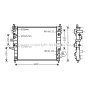 Слика 1 $на Воден радиатор (ладник) AVA QUALITY COOLING MSA2271