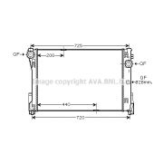 Слика 1 на Воден радиатор (ладник) AVA QUALITY COOLING MSA2474