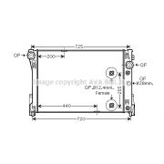 Слика 1 на Воден радиатор (ладник) AVA QUALITY COOLING MSA2475