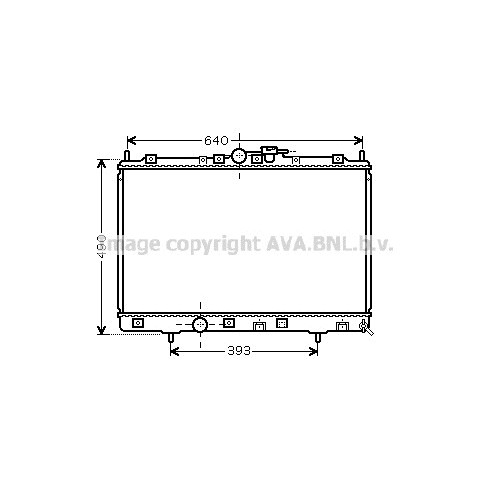 Слика на Воден радиатор (ладник) AVA QUALITY COOLING MT2169 за Mitsubishi Montero (H6W,H7W) GDI (H67W, H77W) - 129 коњи бензин