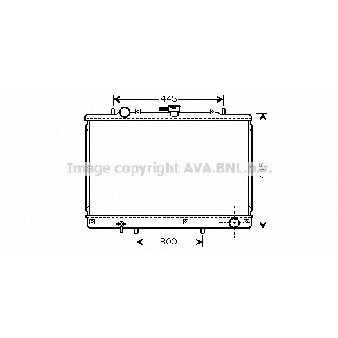 Слика на Воден радиатор (ладник) AVA QUALITY COOLING MT2188 за Mitsubishi Shogun (V60,V70) 2.5 TDi (V64W, V74W) - 99 коњи дизел