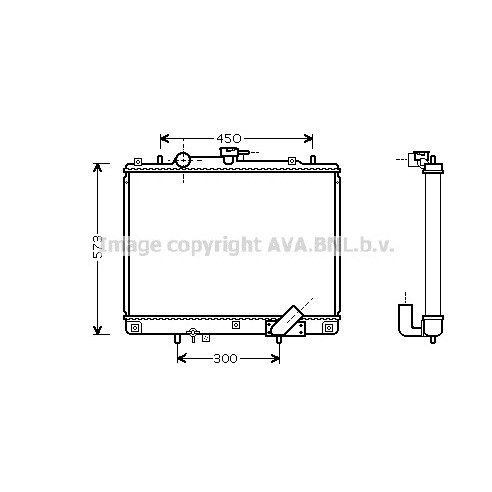 Слика на Воден радиатор (ладник) AVA QUALITY COOLING MTA2162