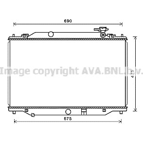 Слика на Воден радиатор (ладник) AVA QUALITY COOLING MZ2270