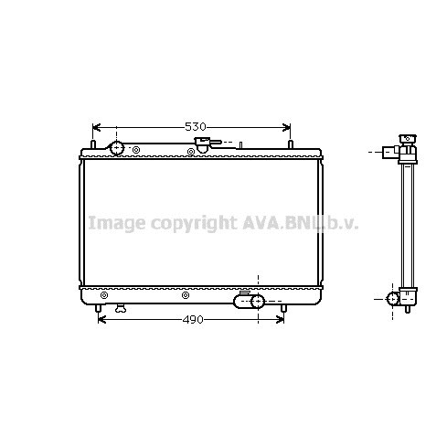 Слика на Воден радиатор (ладник) AVA QUALITY COOLING MZA2066