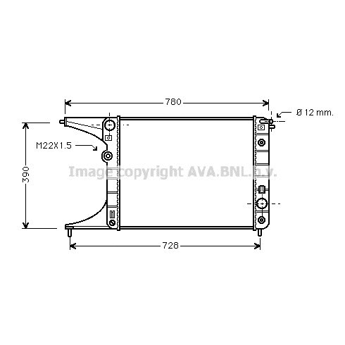 Слика на Воден радиатор (ладник) AVA QUALITY COOLING OL2201