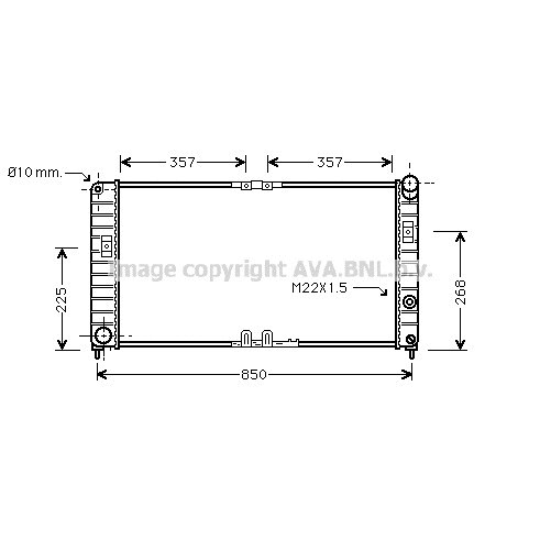 Слика на Воден радиатор (ладник) AVA QUALITY COOLING OL2285