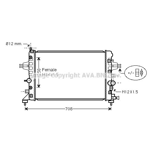 Слика на Воден радиатор (ладник) AVA QUALITY COOLING OL2482