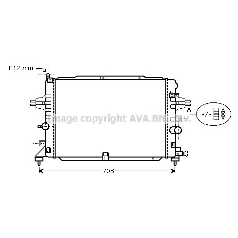 Слика на Воден радиатор (ладник) AVA QUALITY COOLING OL2490