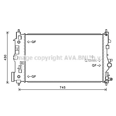 Слика на Воден радиатор (ладник) AVA QUALITY COOLING OL2546