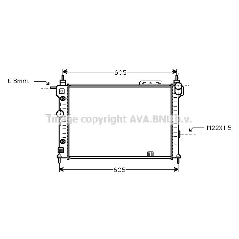 Слика на Воден радиатор (ладник) AVA QUALITY COOLING OLA2029