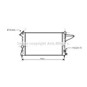 Слика 1 $на Воден радиатор (ладник) AVA QUALITY COOLING OLA2161