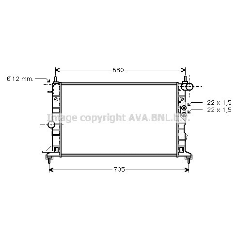 Слика на Воден радиатор (ладник) AVA QUALITY COOLING OLA2244