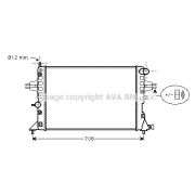 Слика 1 на Воден радиатор (ладник) AVA QUALITY COOLING OLA2254