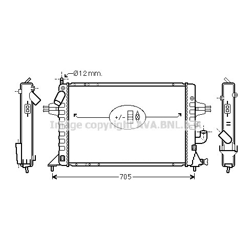 Слика на Воден радиатор (ладник) AVA QUALITY COOLING OLA2294