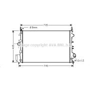 Слика 1 $на Воден радиатор (ладник) AVA QUALITY COOLING OLA2462