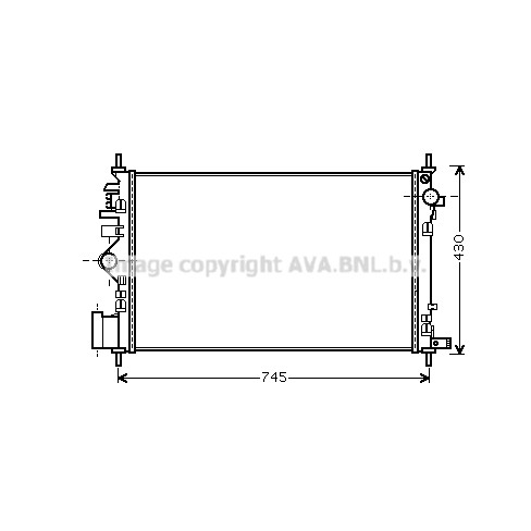 Слика на Воден радиатор (ладник) AVA QUALITY COOLING OLA2471 за Opel Insignia Sports Tourer 2.8 V6 Turbo OPC 4x4 - 325 коњи бензин