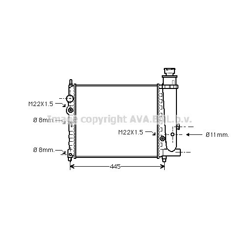 Слика на Воден радиатор (ладник) AVA QUALITY COOLING PE2073