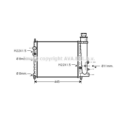 Слика на Воден радиатор (ладник) AVA QUALITY COOLING PE2078