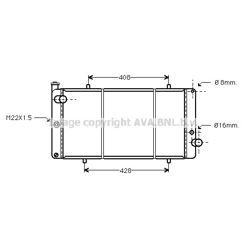 Слика на Воден радиатор (ладник) AVA QUALITY COOLING PE2111