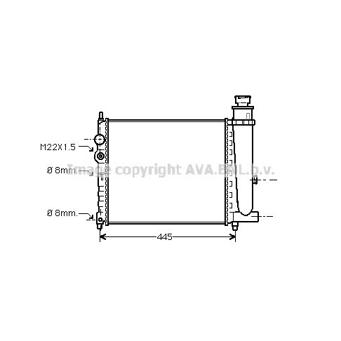 Слика на Воден радиатор (ладник) AVA QUALITY COOLING PE2116