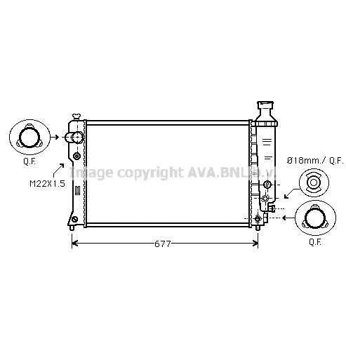 Слика на Воден радиатор (ладник) AVA QUALITY COOLING PE2135