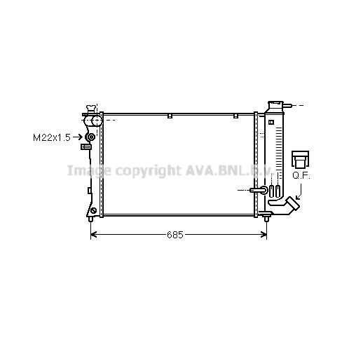 Слика на Воден радиатор (ладник) AVA QUALITY COOLING PE2142