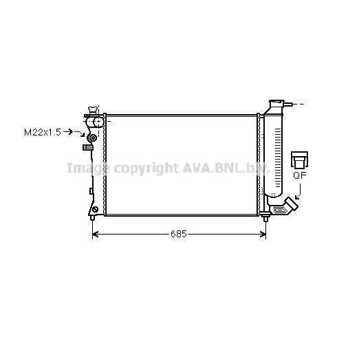 Слика на Воден радиатор (ладник) AVA QUALITY COOLING PEA2137