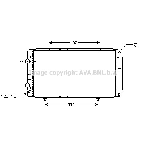 Слика на Воден радиатор (ладник) AVA QUALITY COOLING PEA2146