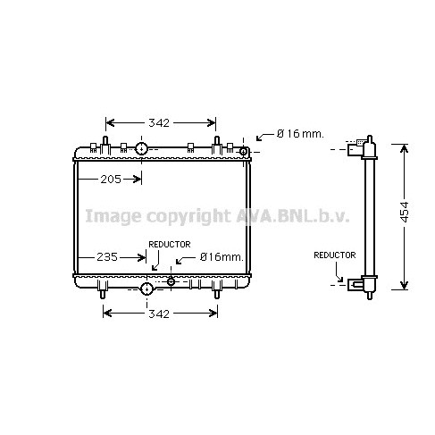 Слика на Воден радиатор (ладник) AVA QUALITY COOLING PEA2280