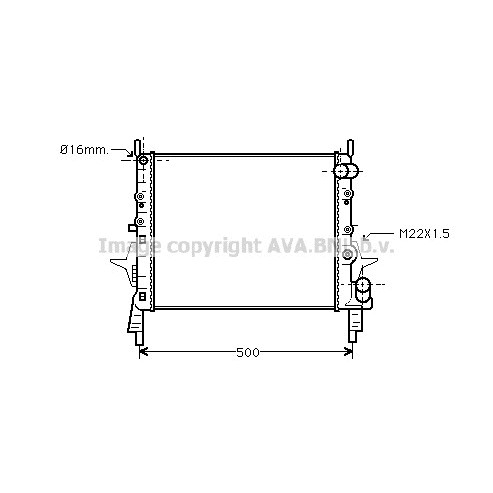 Слика на Воден радиатор (ладник) AVA QUALITY COOLING RT2158