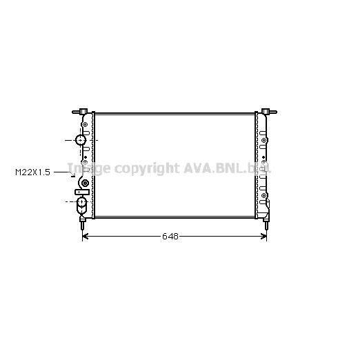 Слика на Воден радиатор (ладник) AVA QUALITY COOLING RT2198 за Renault Megane 1 (BA0-1) 1.9 dTi (BA08, BA0N) - 98 коњи дизел