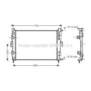 Слика 1 на Воден радиатор (ладник) AVA QUALITY COOLING RT2306