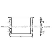 Слика 1 на Воден радиатор (ладник) AVA QUALITY COOLING RTA2197