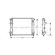 Слика 1 на Воден радиатор (ладник) AVA QUALITY COOLING RTA2269