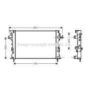 Слика 1 на Воден радиатор (ладник) AVA QUALITY COOLING RTA2290
