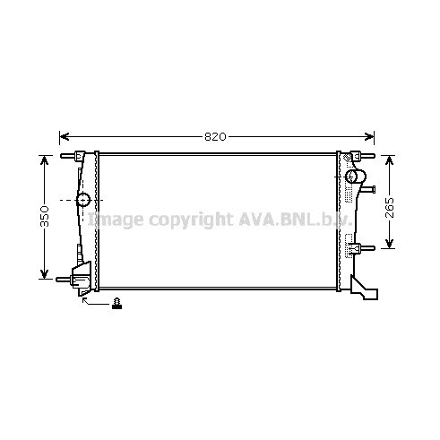 Слика на Воден радиатор (ладник) AVA QUALITY COOLING RTA2409