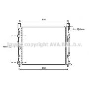 Слика 1 на Воден радиатор (ладник) AVA QUALITY COOLING RTA2470