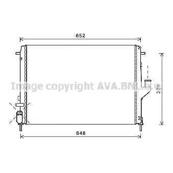 Слика на Воден радиатор (ладник) AVA QUALITY COOLING RTA2478