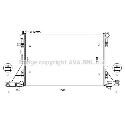 Слика на Воден радиатор (ладник) AVA QUALITY COOLING RTA2605