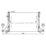 Слика 1 $на Воден радиатор (ладник) AVA QUALITY COOLING RTA2605