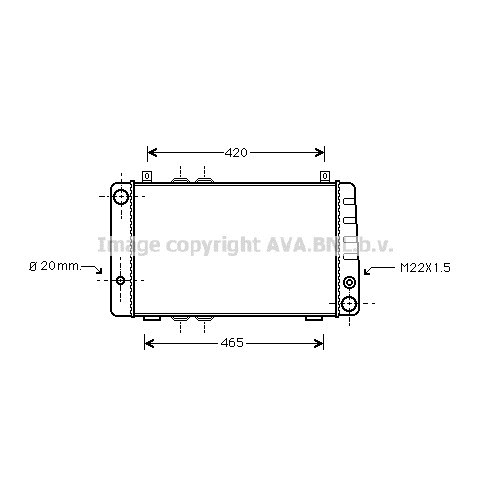 Слика на Воден радиатор (ладник) AVA QUALITY COOLING SA2002