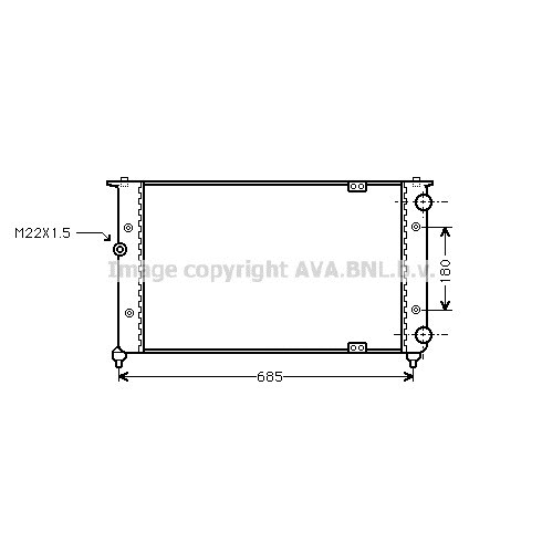 Слика на Воден радиатор (ладник) AVA QUALITY COOLING ST2021