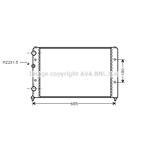 Слика на Воден радиатор (ладник) AVA QUALITY COOLING STA2031