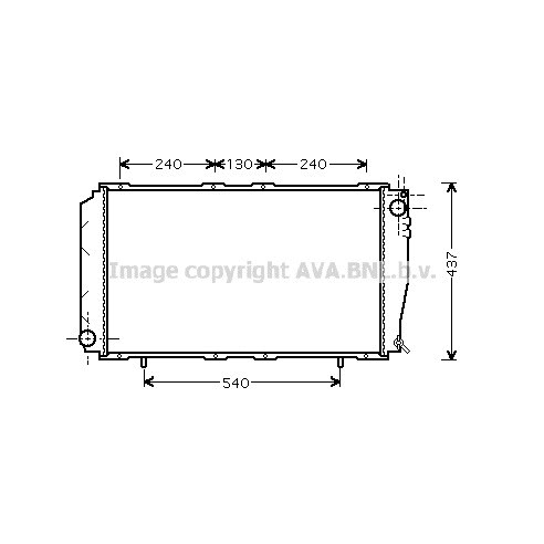 Слика на Воден радиатор (ладник) AVA QUALITY COOLING SU2043 за Subaru Impreza Wagon (GF) 2.0 i Turbo AWD - 211 коњи бензин