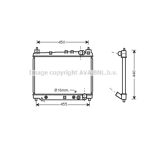 Слика на Воден радиатор (ладник) AVA QUALITY COOLING TO2259