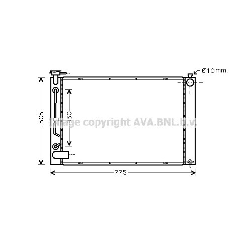 Слика на Воден радиатор (ладник) AVA QUALITY COOLING TO2343