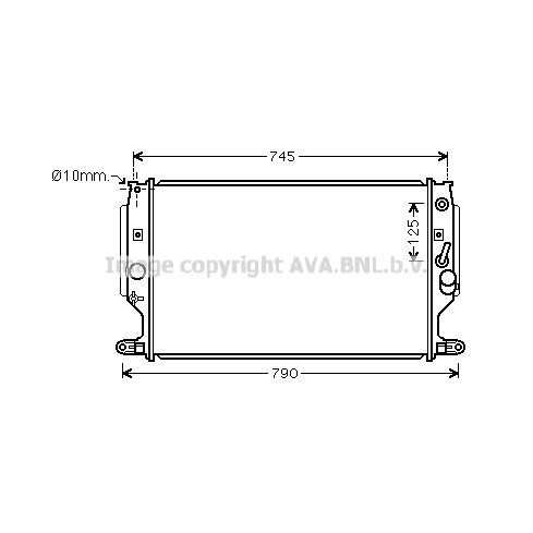 Слика на Воден радиатор (ладник) AVA QUALITY COOLING TO2704