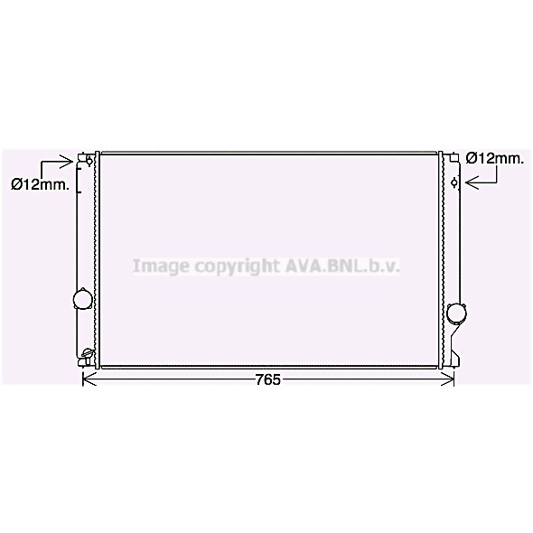 Слика на Воден радиатор (ладник) AVA QUALITY COOLING TO2750 за Lexus NX (ayz1) 200t AWD - 238 коњи бензин