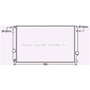 Слика 1 на Воден радиатор (ладник) AVA QUALITY COOLING TO2750