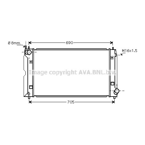 Слика на Воден радиатор (ладник) AVA QUALITY COOLING TOA2386